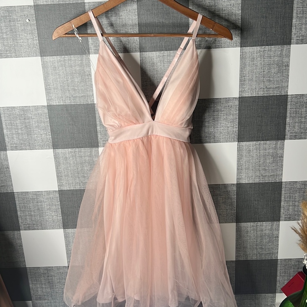 Blush Tulle Dress